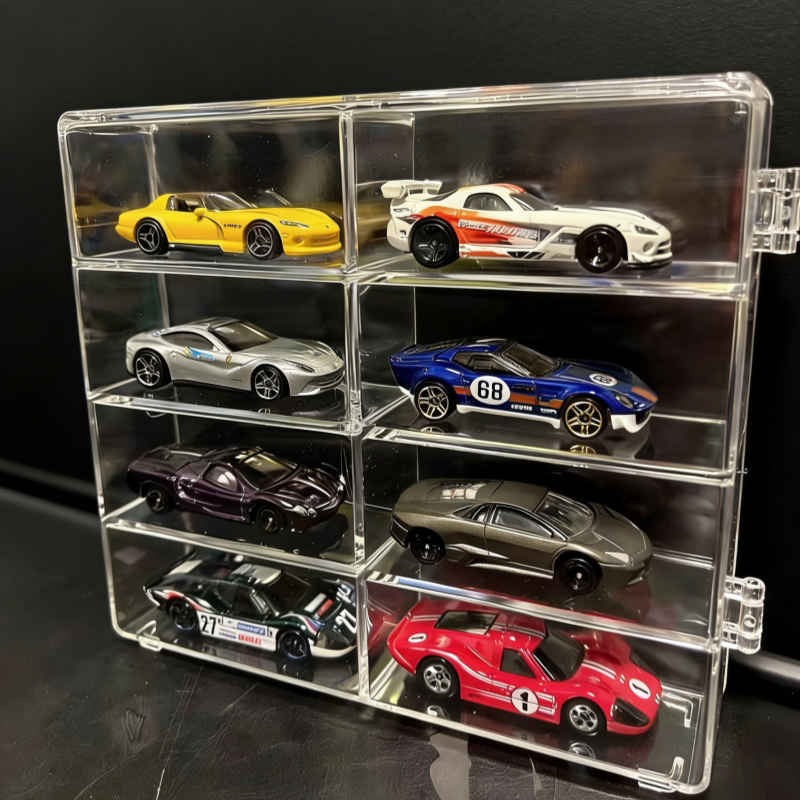 Hot Wheels Storage Box Alloy Car Model Tomica 1:64 Children's Toy Tomica Transparent Display Stand