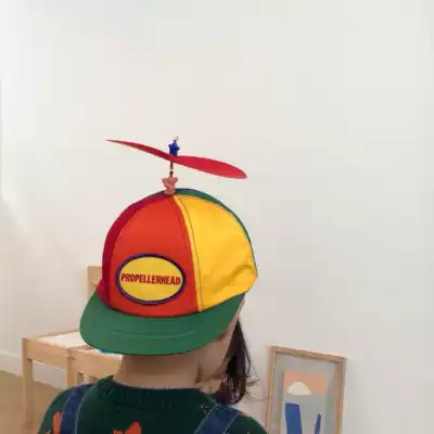 ins Korean children's hats, boys and girls, spring and summer children, thin bamboo dragonfly baseball cap cap tide