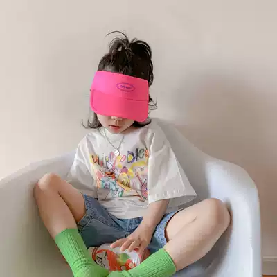 South Korean children's hats Zi Xia boys and girls Baby Children quick-drying baseball cap, empty top hat visor-music of the tide