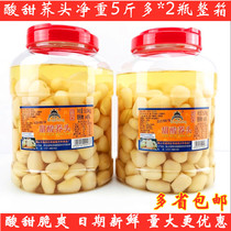 Sweet and sour buckwheat head 9kg * 2 bottles of whole box crispy and refreshing white black head appetizer rice kimchi