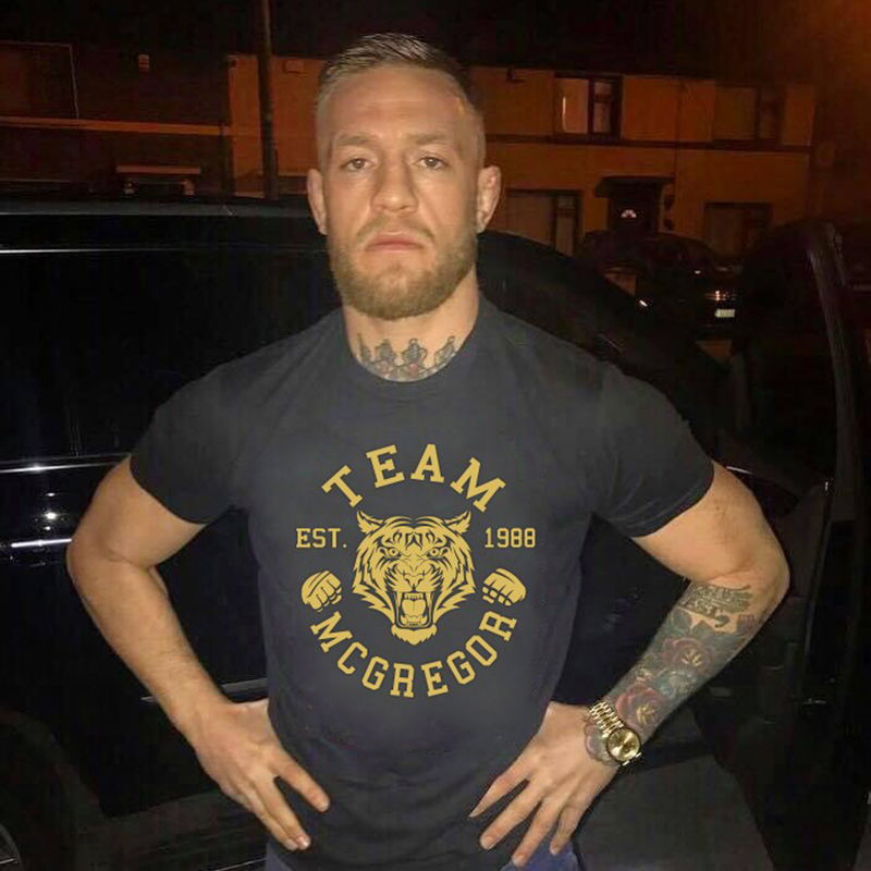 Ufc Conor Mcgregor Style Boxing Short-Sleeve T-Shirt Mma Men's Combat Sports Training Clothing