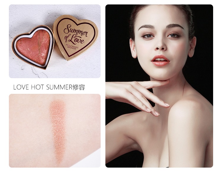 Giải phóng mặt bằng Vương quốc Anh trang điểm cách mạng trang điểm nude rouge kỳ lân tình yêu nổi bật hình cầu vồng đỏ mặt phấn má sunnies face