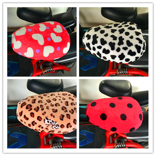 Motorcycle electric car cushion cover winter battery car seat cover scooter plush universal warm thickened seat cushion cover
