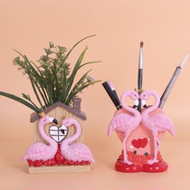 Childrens pen holder Nordic study ornaments Modern personality female ins Simple Korean cute girl heart creative net red