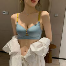 Love Vitiy adjustment Type of underwear Female glossy glossy ultra-thin large chest of large breasted with small polybreasted to collect auxiliary milk without mark upper to bra