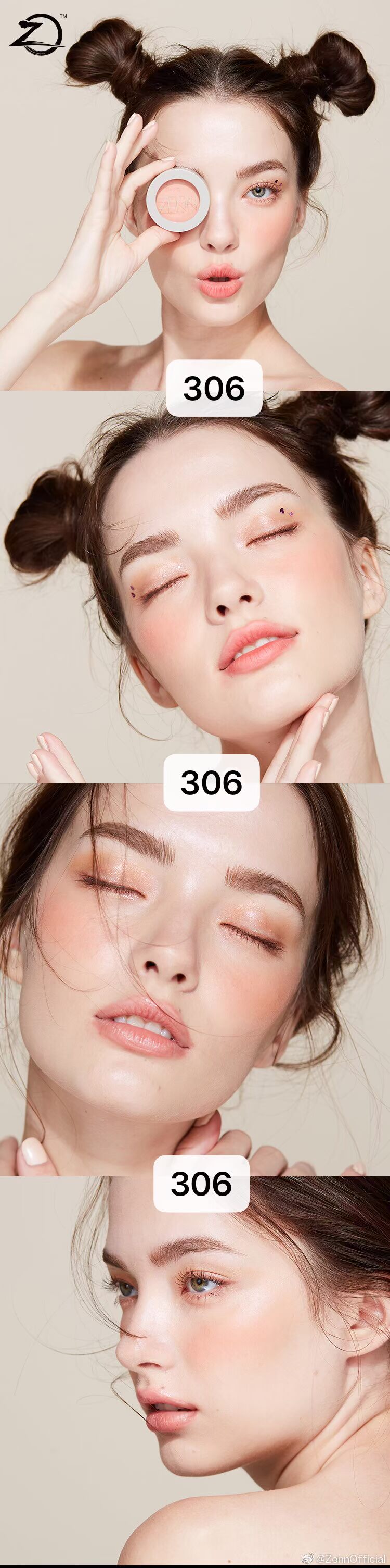 Mới zenn đơn sắc phấn má hồng tự nhiên trang điểm đỏ da sáng màu sắc âm thanh nổi sửa chữa năng lực màu hồng cam trắng mới bắt đầu - Blush / Cochineal bảng má hồng 3ce
