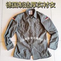 Thick shirt made in Germany. Durable. Suitable for people aged 175-180 who are not overweight.