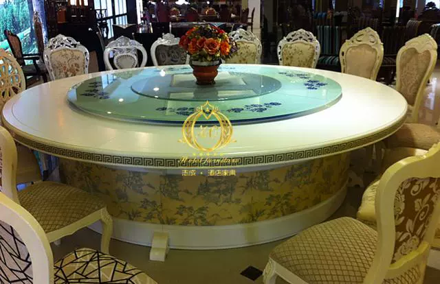 Bàn ghế khách sạn bàn ghế gỗ rắn bàn điện tròn lớn bàn lẩu bàn tùy chỉnh bàn xoay tự động nhà máy trực tiếp mẫu tủ quần áo đẹp