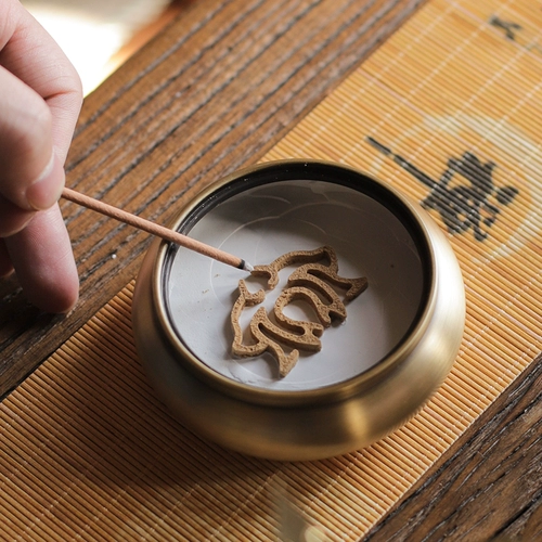 Набор благовоний из чистой латуни, высококачественный ароматный порошок сандалового дерева и агарового дерева, подарочная коробка для входных инструментов, печь для ароматерапии, дополнительные принадлежности для благовоний