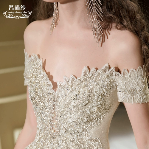 Свадебное платье для невесты, 2020, открытые плечи