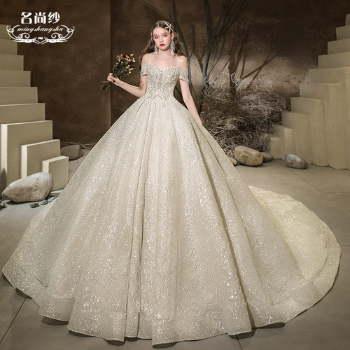 Свадебное платье для невесты, 2020, открытые плечи