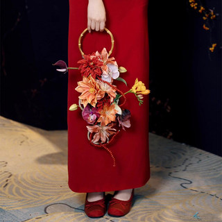 Hochwertiger hochzeitsstrauß, fertige künstliche blumen-hochzeitsdekoration, praktische verlobungsurkunde, fotoblume, hochzeitsgeschenk