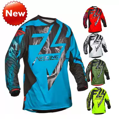 New FLY downhill suit sweating quick-drying summer long-sleeved mountaineering bike riding suit cross-country racing suit men