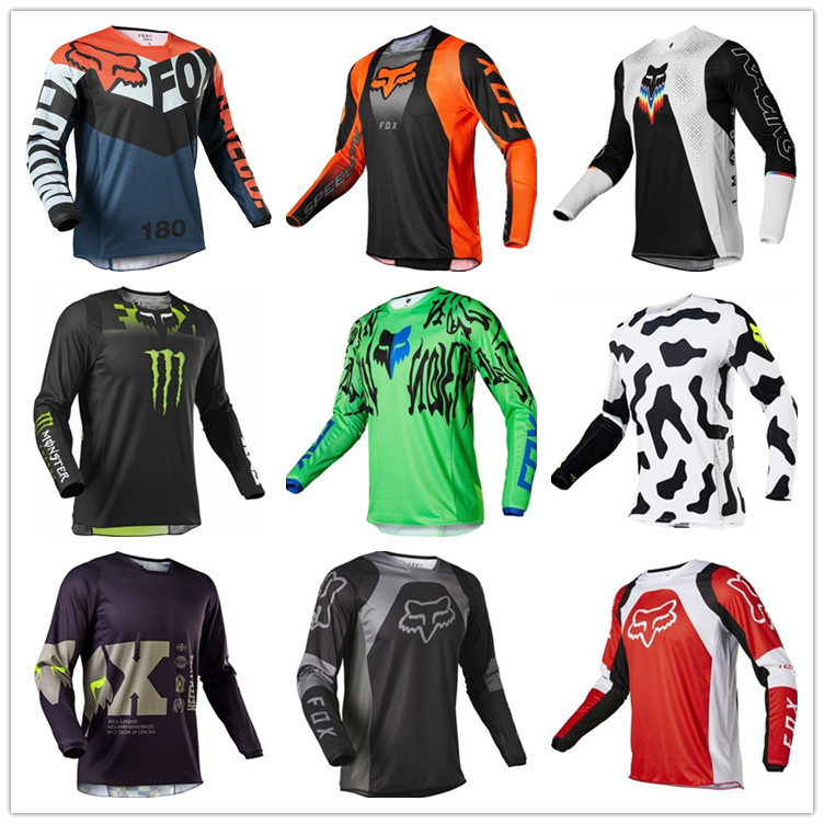 New FOX off-road motorcycle clothes mountain bike riding clothes long-sleeved breathable quick-drying casual sweatshirt custom