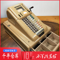 1950S Western Antique Victor Mechanical Hand Crank Cash Register Extra Calculator Receipt Printer Function OK