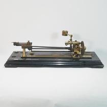 Western Antique British 19th Century Vintage Portable Textile Fabric Torque Scale Fabric Positioning Trolla Copper