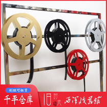 Home improvement props nostalgic old movie strip clip domestic 35mm 35mm film film clip disc wheel