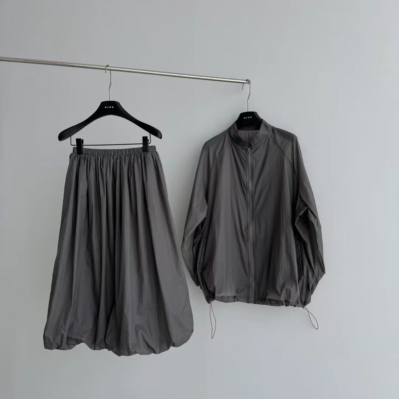 Glog2026 Spring New Sun Protection Sports Suit Jacket + Sports Casual Skirt Two-Piece Set 085/086