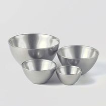 Japan Qingfang Making of 304 Stainless Steel Retro Rice Bowl of Noodle Bowl Outdoor Double Layer Thickened Thermal Insulation Day Bowl