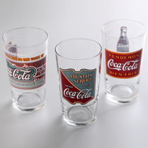 Japan imported cola cup Nostalgic commemorative edition glass drinking cup Cold drink cup Drink creative teacup Juice cup