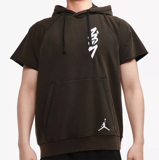 Nike/耐克正品Jordan 新款男子休闲短袖连帽卫衣DA9843-010