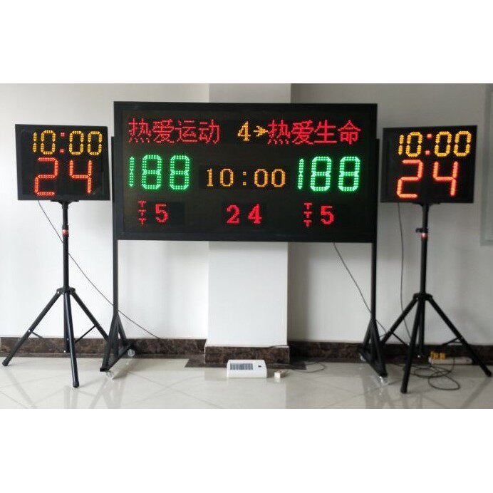 Linked Operation led Basketball Electronic Scorecard Basketball Electronic Chronograph 24 Second Timer Scoreboard