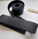 Черный кожаный аксессуар для сумки, из натуральной кожи