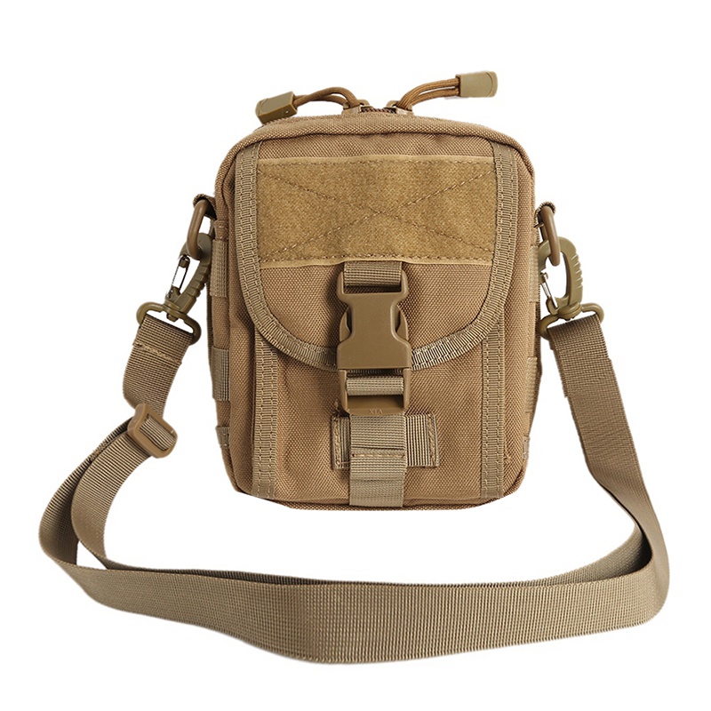 1000D OUTDOOR CLIMBING SINGLE SHOULDER SLOPED SATCHEL MOLLE TACTICAL POCKET TRAVEL EDC WALLET MOBILE PHONE BAG Debris Bag-Taobao