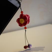 Creative handmade fabric mobile phone lanyard Yunnan characteristic handmade keychain hanging souvenir Childrens small gifts