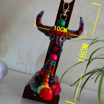 Yunnan characteristic ethnic style embroidered cow head Peacock New Year animal creative package company annual souvenir