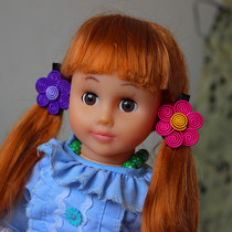 Colorful Rope floral headdress National Style Features Handmade Headwear Corsage Double Color hairclip Tourist Area Small Jewelry