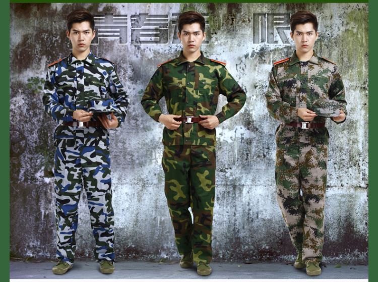 Ngụy trang ngoài trời phù hợp với nam giới mùa xuân và mùa thu những người đam mê quân sự mới trang phục dịch vụ đào tạo lĩnh vực dụng cụ dài tay - Những người đam mê quân sự hàng may mặc / sản phẩm quạt quân đội áo quần bộ đội