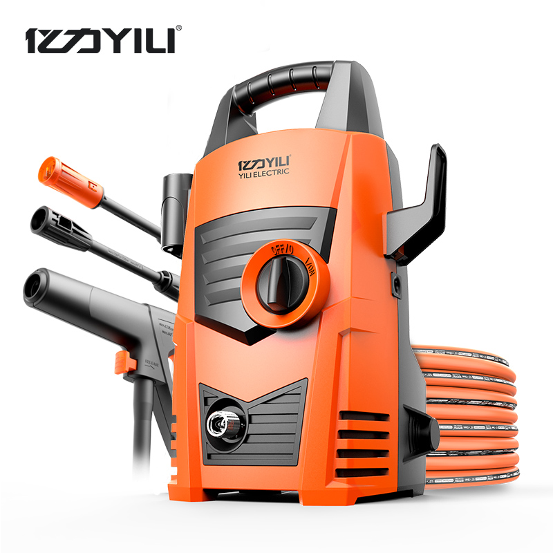 Yili 4435C-90A High Pressure Car Washer Home Electric Car Washer Cleaner Portable Brush Pump Water Gun