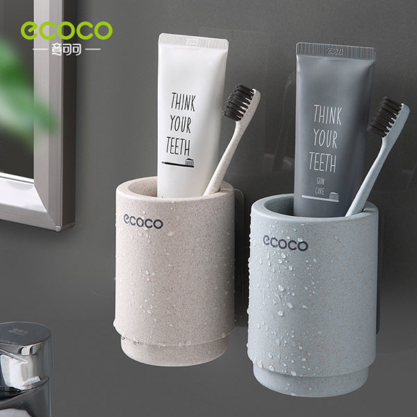 Fumbling toothbrush holder mouthwash cup holder free of punch toothbrush cup suit wall-mounted washing cup toothbrushing cup shelve