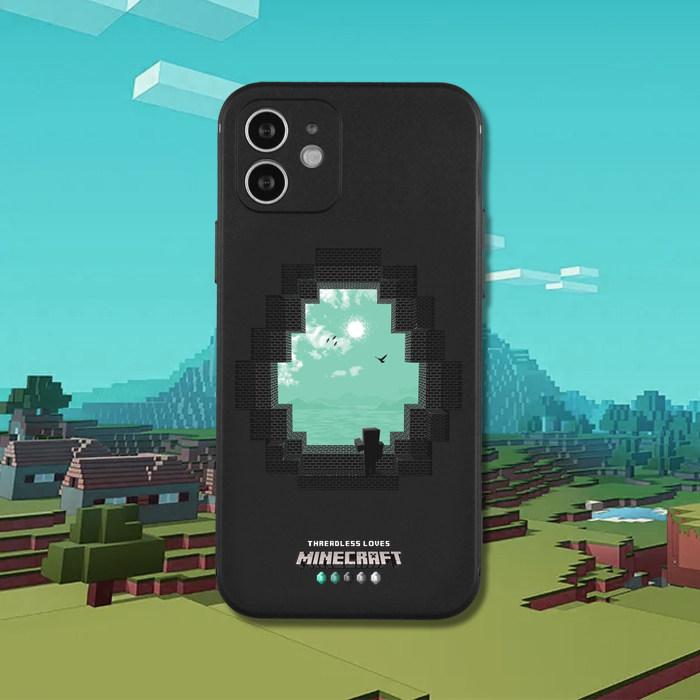 Style 7 — Minecraft Creeper Collage iPhone Case