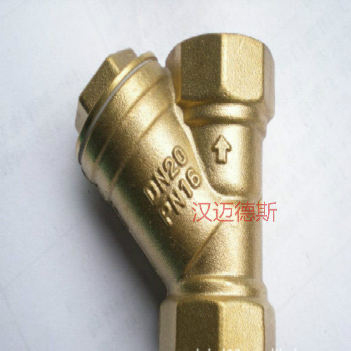 Copper Y type filter brass filter 4 Y type filter 6 COPPER PIPE FILTER DN15 DN20