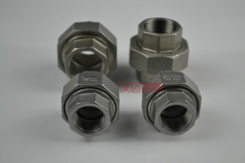 304 stainless steel double inner wire live joint, internal thread live joint, double inner tooth live joint, thread buckle live joint, any DN25