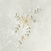 High precision seamless embroidery wall cloth living room background wall pastoral rose non-woven wall cloth high-grade warm