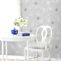American country retro non-woven wallpaper three-dimensional pastoral bedroom living room TV background wall leaf leaf wallpaper