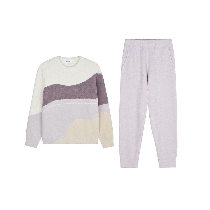 内外千层绒男女秋冬可外穿家居服套装