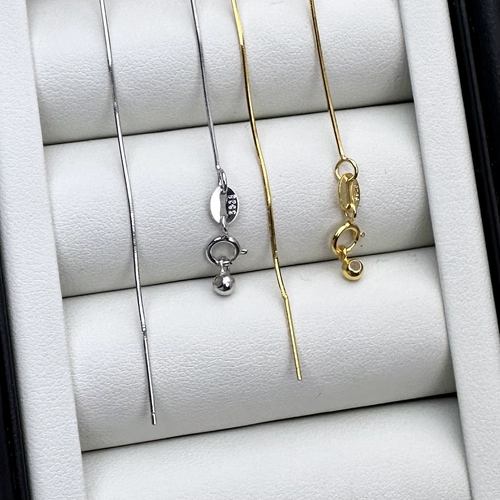 Цепочка, бусины из жемчуга, аксессуары, серебро 925 пробы, 45см