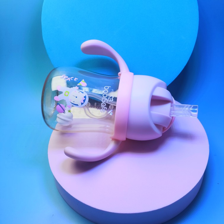 Angerhin Baby Straw Cup PPSU Baby Learn Drinking Cup Water Cup Scale Handle Leak Prevention Choking Children's Water Cup-Taobao