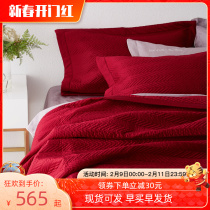 Spring winter bedding bed sheets bed cover three-piece cotton cotton wedding three-piece simple Nordic