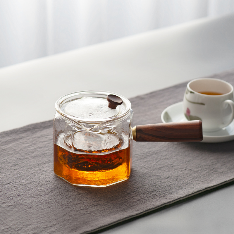 Cooking pot side put the high temperature resistant glass tea machine electricity TaoLu amphibious belt filter flower pot Cooking tea kettle