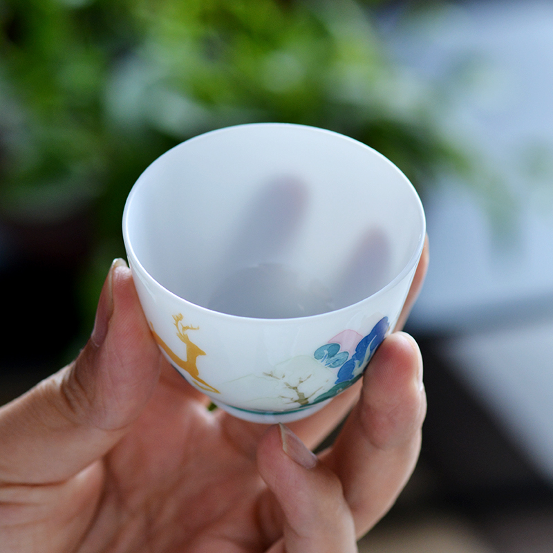 Thousands of red up market metrix of single CPU getting high - end checking personal small ceramic cups a single sample tea cup of tea