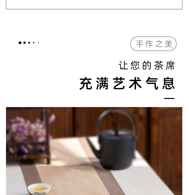 Thousand red up ceramic tea set suit household contracted style under the glaze color hand - made lotus six small sets of kung fu tea set