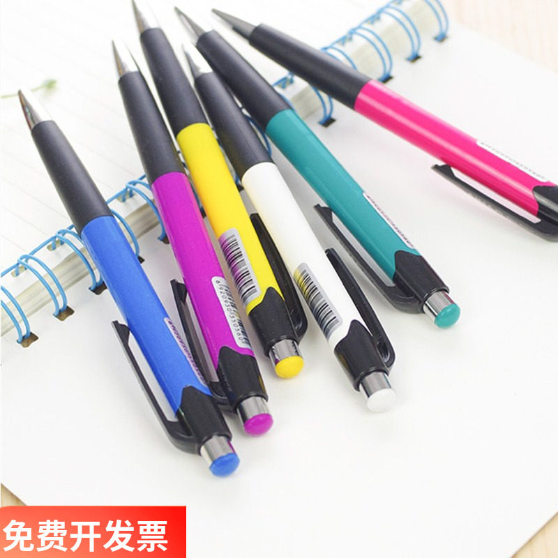 Hobby ballpoint pen AH-505 Classic style office press-type wholesale cis-slip writing red black blue refill