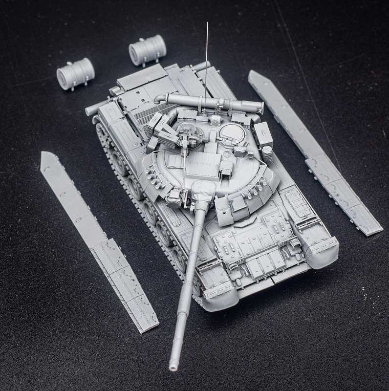 Amin Workshop 1:72 T80Ud Original Version Kharkov Factory Diesel Version T80 White Model