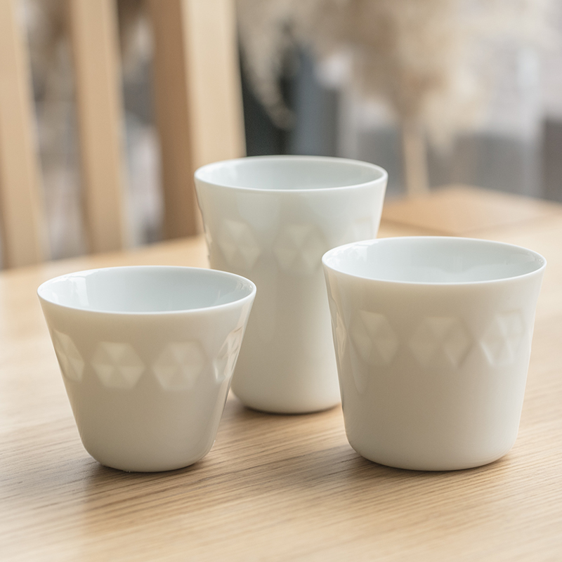 Japanese Tianda Ceramics Ultra - thin light honoka Snow Cup Series teacup cup