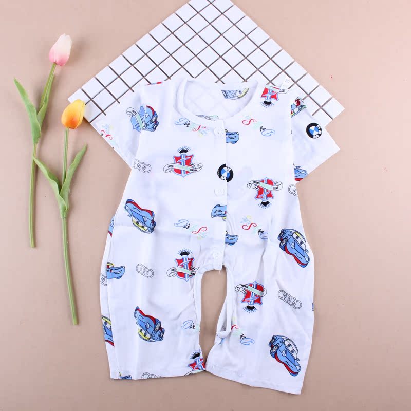 Bé bông lụa romper bé Xiêm quần áo bé trai và bé gái cotton nhân tạo đồ ngủ trẻ em cotton lụa điều hòa không khí dịch vụ nhà